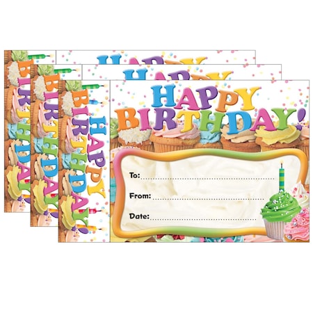 Happy Birthday Cupcakes Bookmark Awards, PK90
